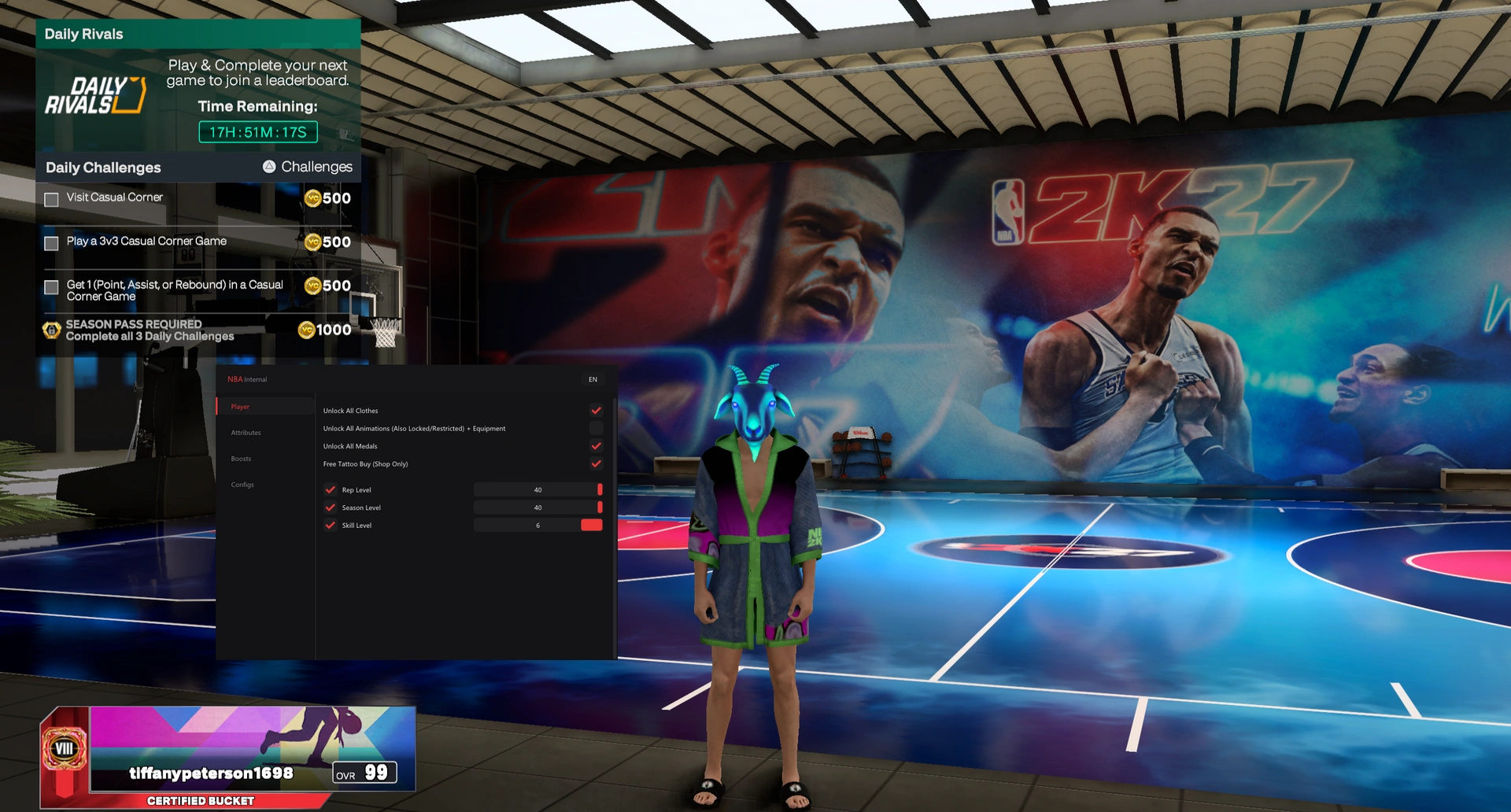 Akuma: NBA 2K27 Internal Cheat